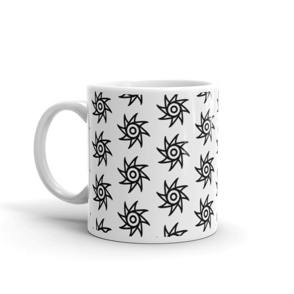 ENLIVEN MOTIF white glossy mug