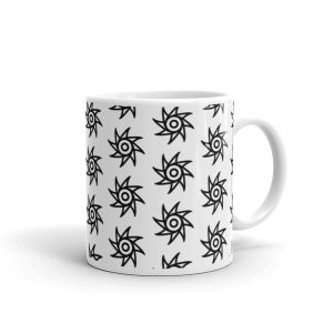 ENLIVEN MOTIF white glossy mug