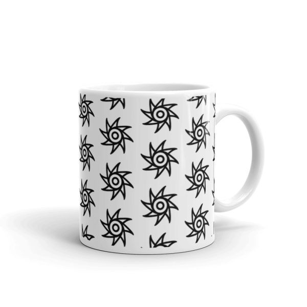 ENLIVEN MOTIF white glossy mug