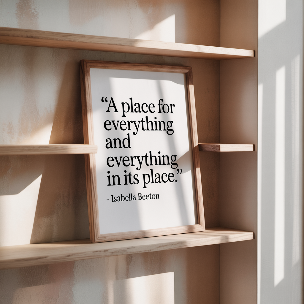 A place for everything