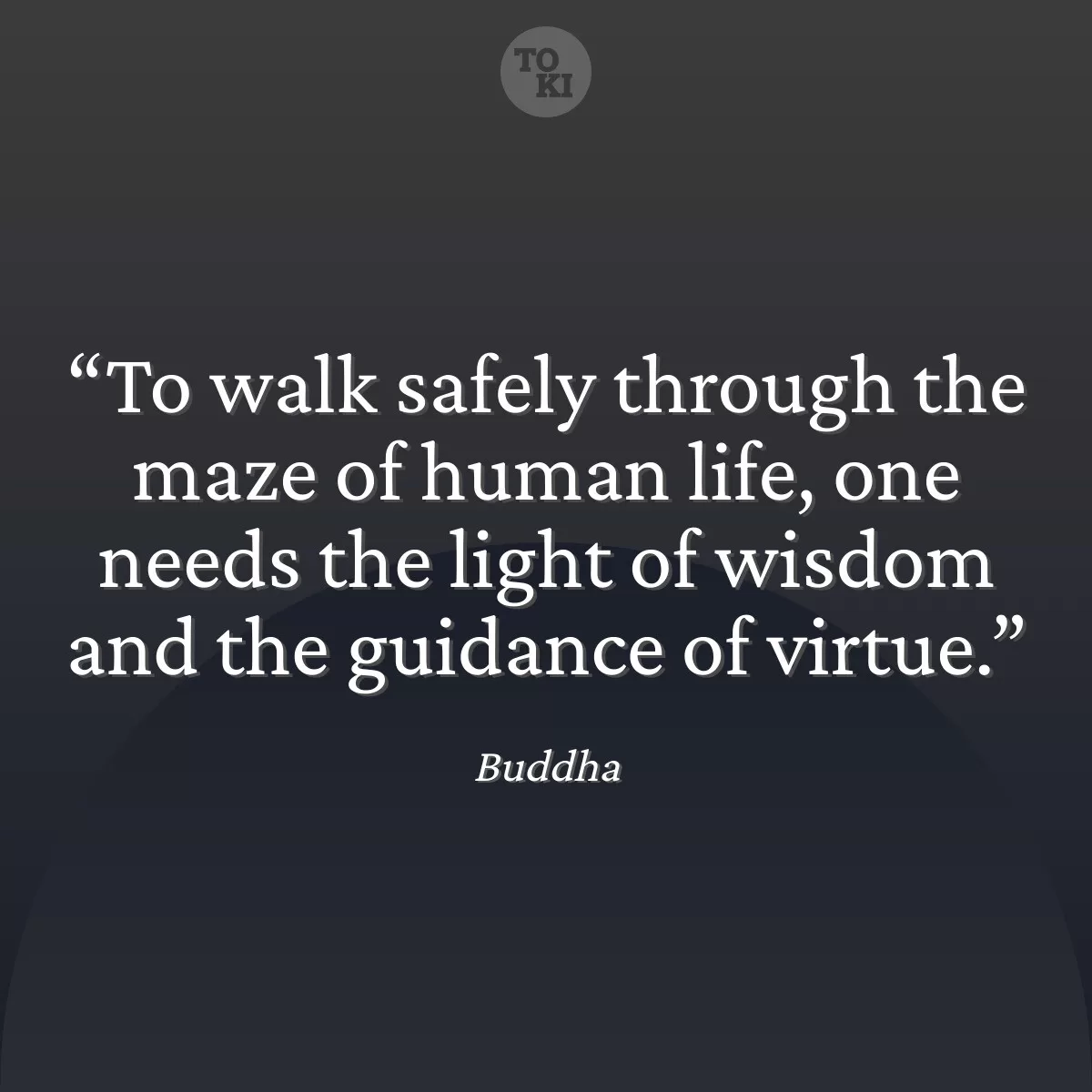 To walk safely through the maze of human life, one needs the light of wisdom and the guidance of virtue. - Buddha Quote